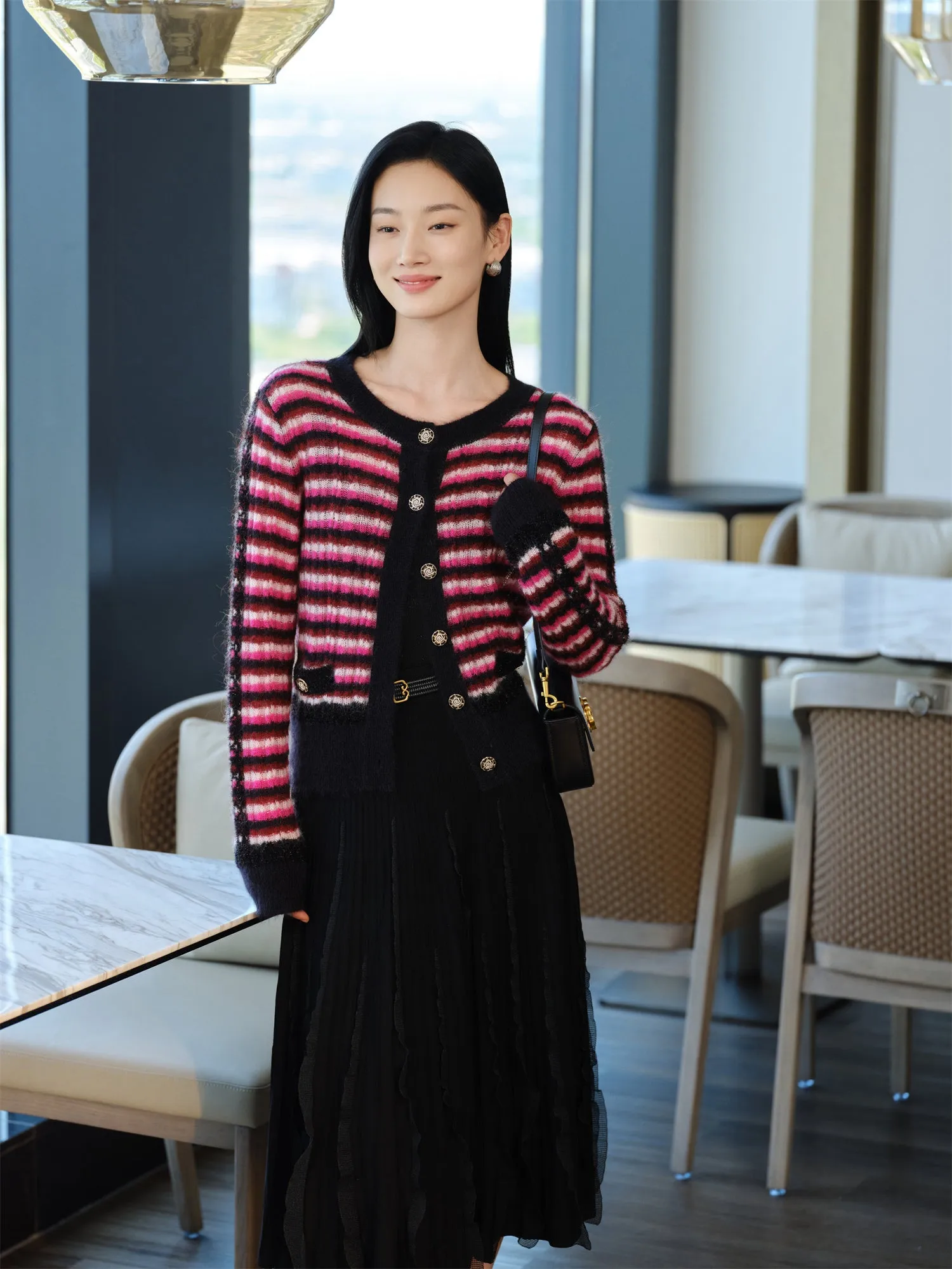 YAYING Mohair Knit Cardigan