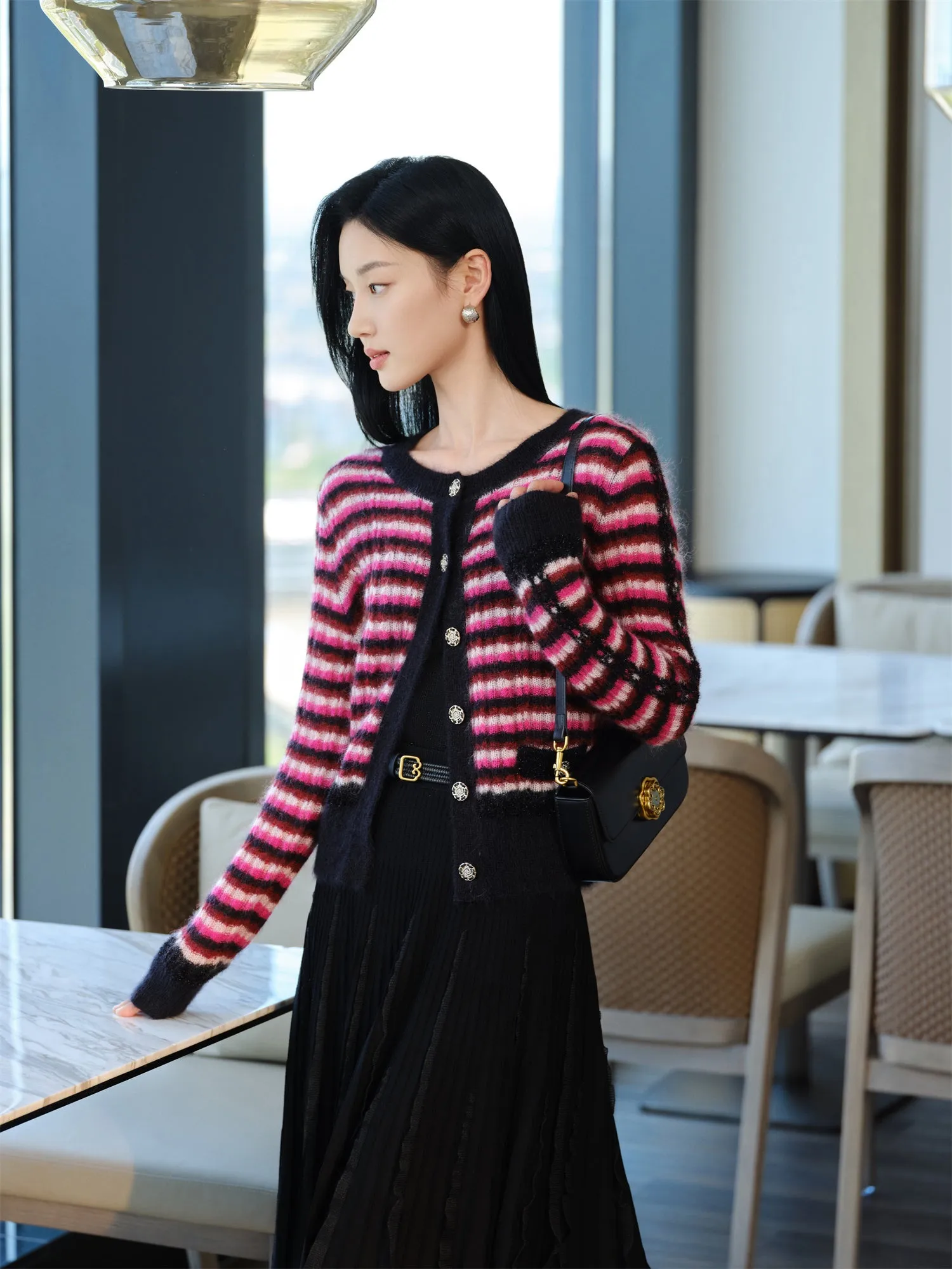 YAYING Mohair Knit Cardigan